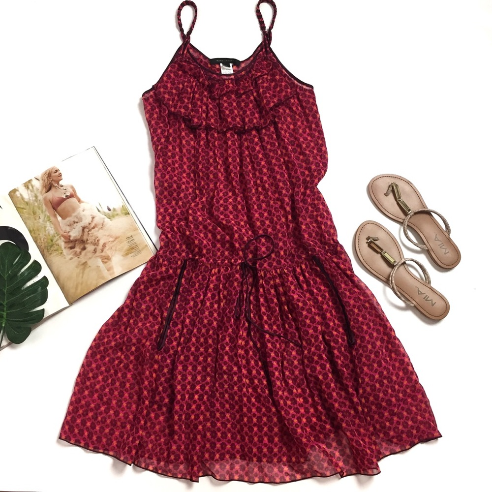 Marc Jacobs Flowy Sheer Boho Sunmer Dress